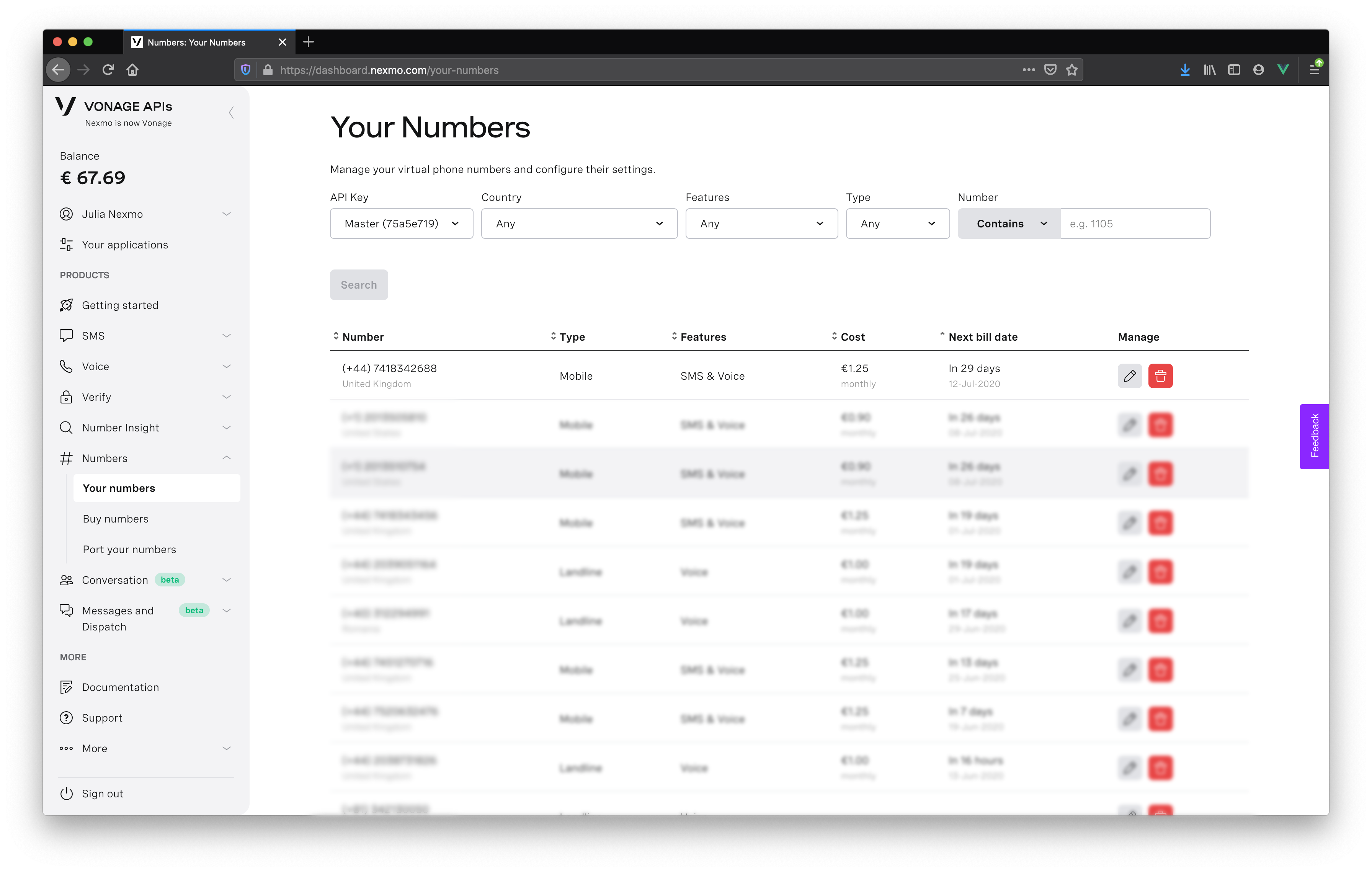 Your Numbers